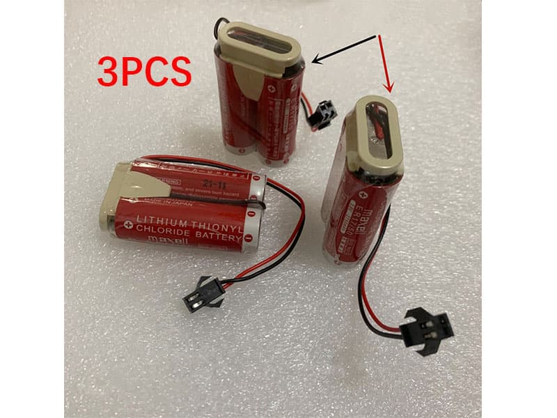 2-Pack Mitsubishi A6BAT ER17330V PLC Battery - 2/3A 3.6V Li-Ion - USA